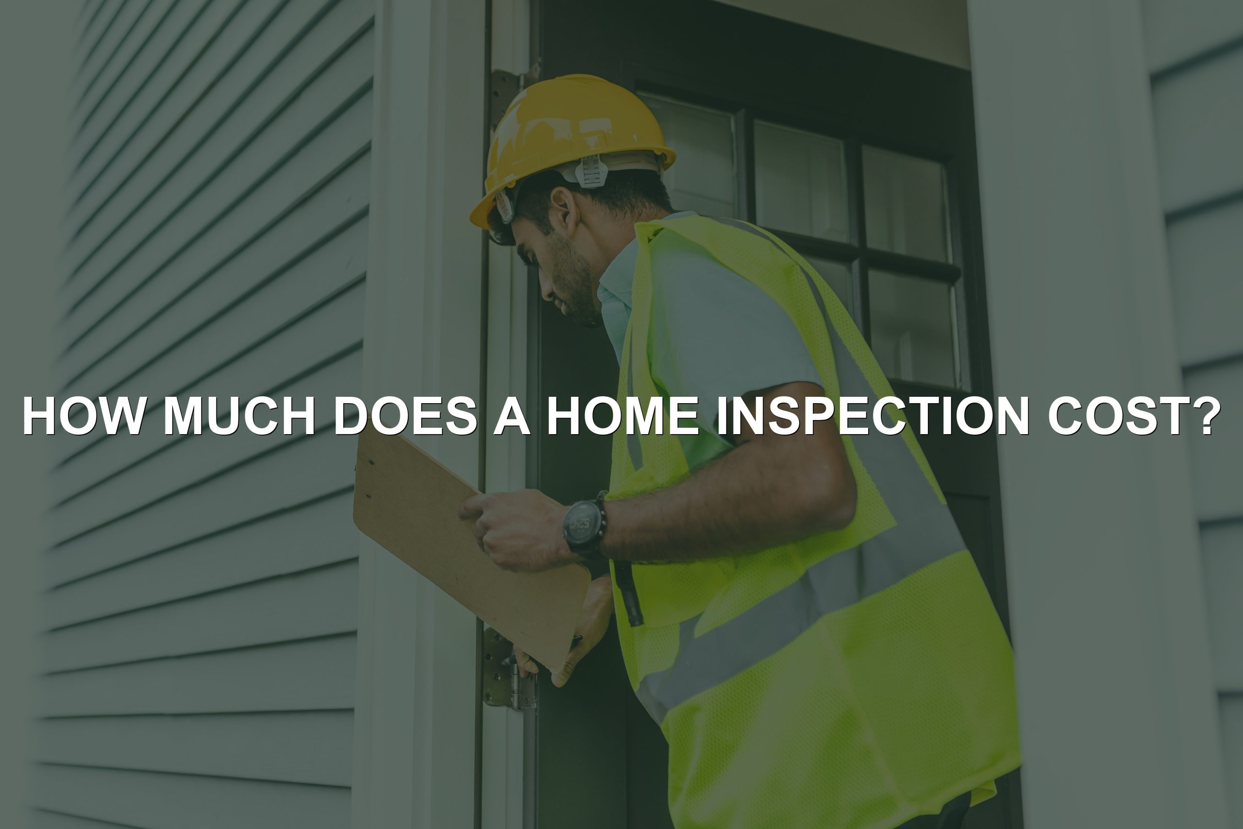 Home inspector with clipboard conducting a property inspection outdoors