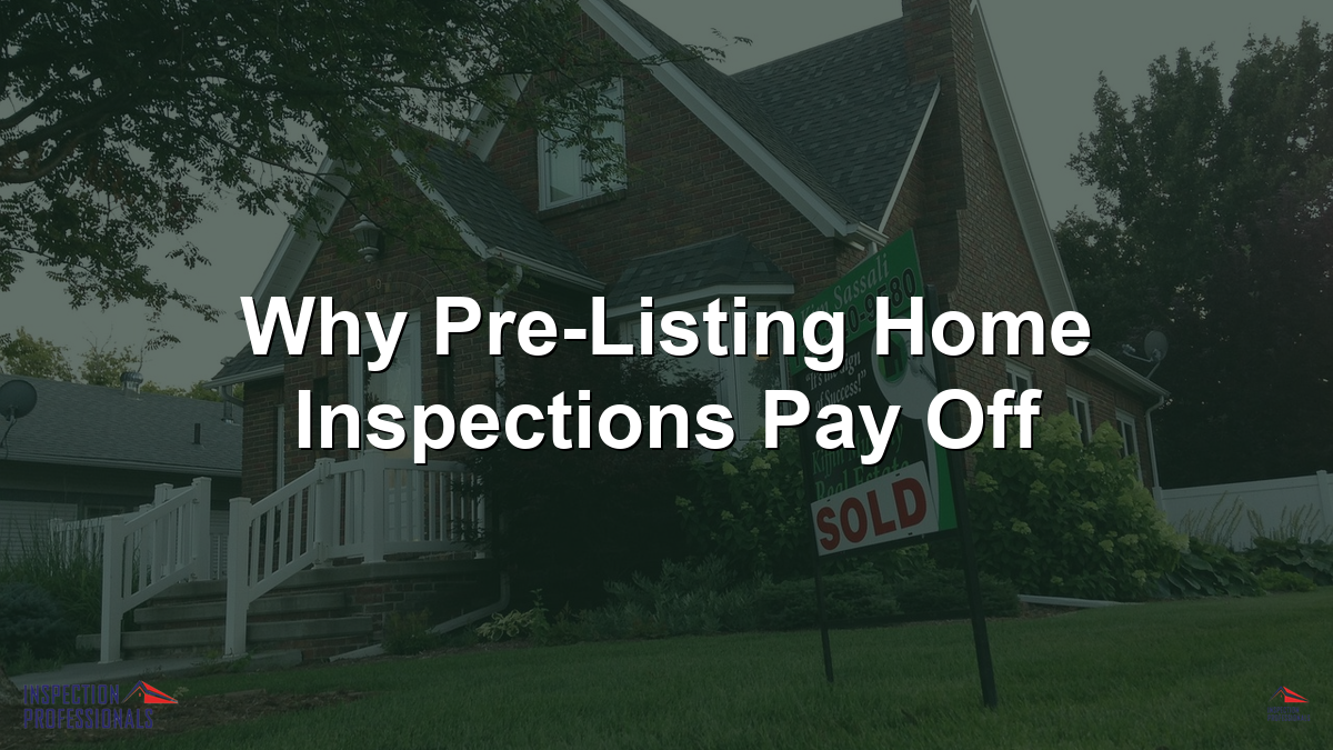 Suburban brick home with for sale sign ready for pre-listing home inspection