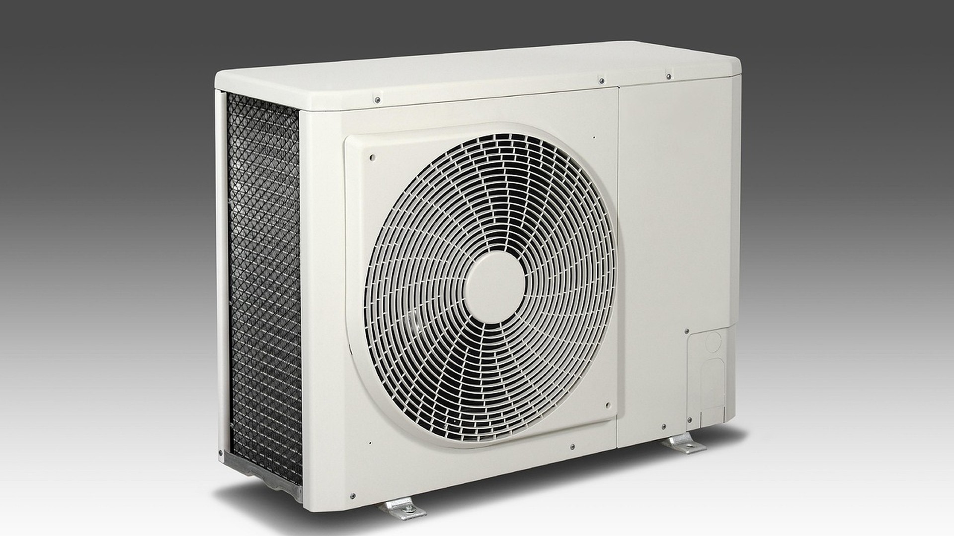 An outdoor air conditioning condenser, the kind of aging HVAC system a home inspection evaluates